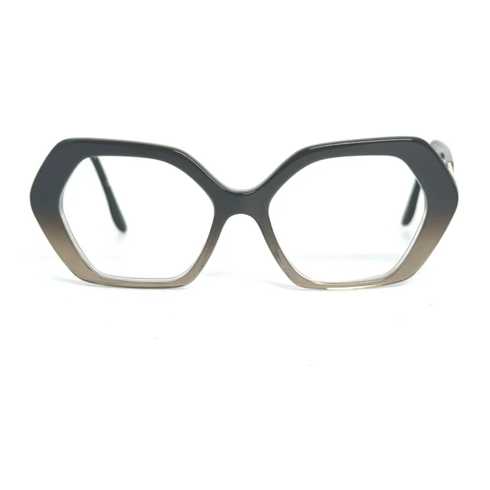 BCBGMAXAZRIA Ravishing Black Fade Hexagonal Eyeglasses Frames Womens L140‎ 21297